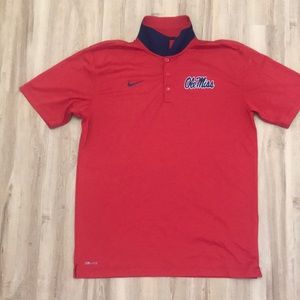 Ole miss men’s Nike dri fit polo
